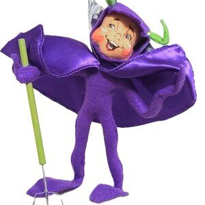 Annalee Halloween purple devil felt figure